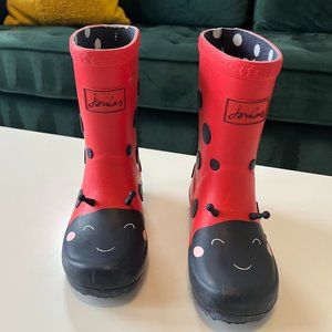 Ladybug Joules Unisex-Child Rain Boots Size 10